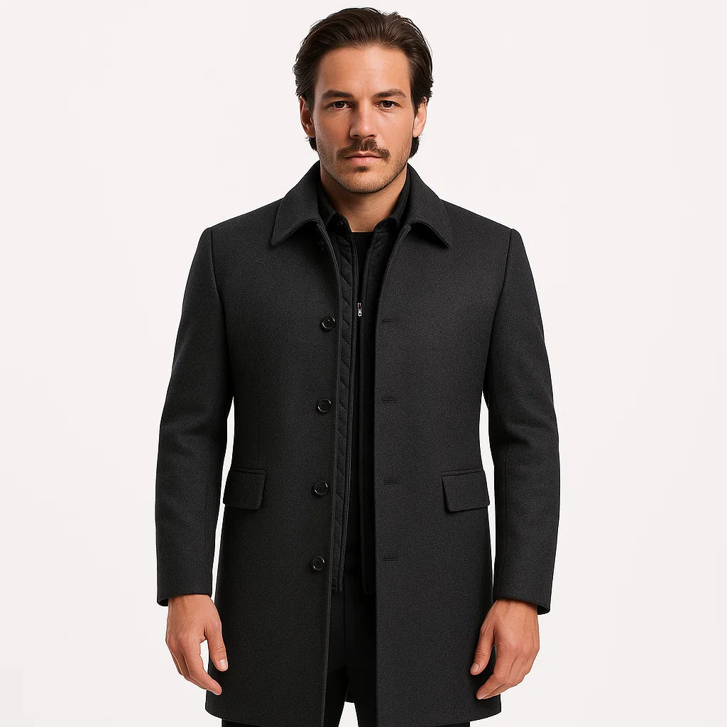 Cappotto da Uomo Lungo Invernale Elegante
